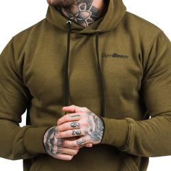GymBeam Mikina Athlete Military Green Black