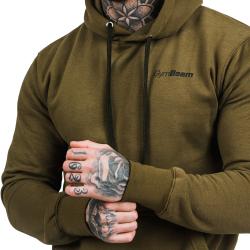 GymBeam Mikina Athlete Military Green Black