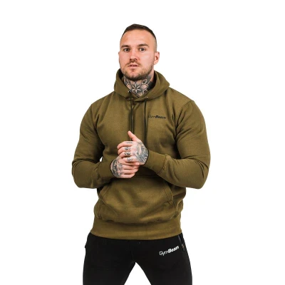 GymBeam Mikina Athlete Military Green Black