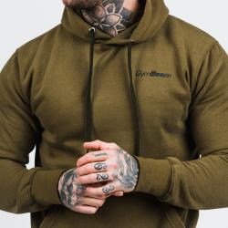 GymBeam Mikina Athlete Military Green Black