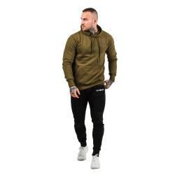 GymBeam Mikina Athlete Military Green Black