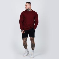 GymBeam Mikina Basic Jumper Burgundy