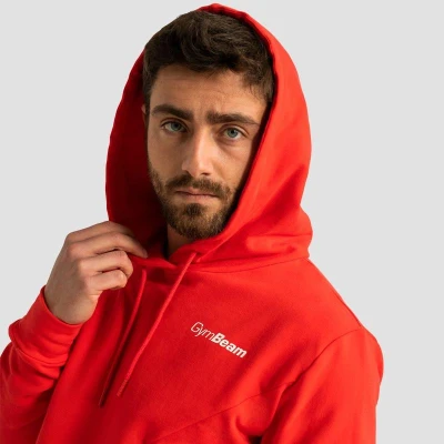 GymBeam Mikina Limitless Hoodie Hot Red