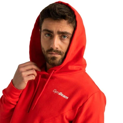 GymBeam Mikina Limitless Hoodie Hot Red