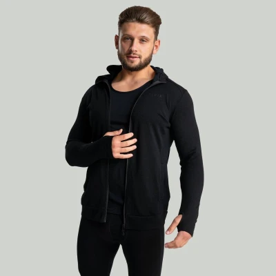 STRIX Mikina se zipem MERINO I Black