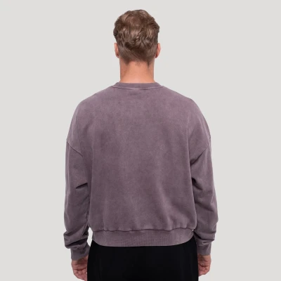 GymBeam Persistence Washed Brown pánská mikina
