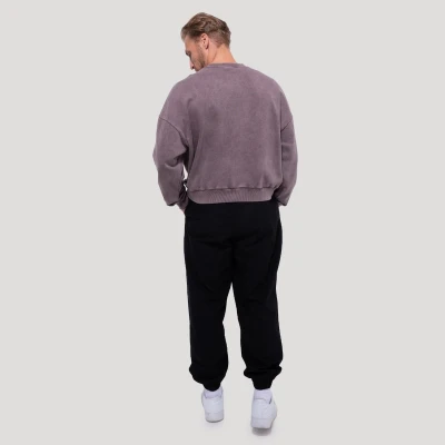 GymBeam Persistence Washed Brown pánská mikina