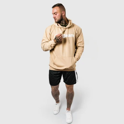 GymBeam Mikina PRO Hoodie Sand