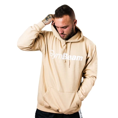 GymBeam Mikina PRO Hoodie Sand