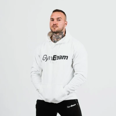 GymBeam Mikina PRO Hoodie White GymBeam Mikina PRO Hoodie White