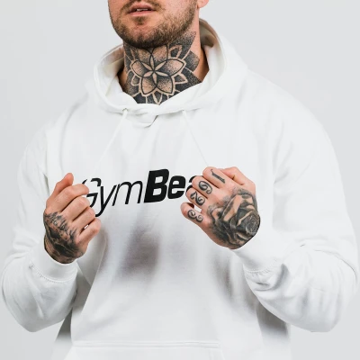 GymBeam Mikina PRO Hoodie White