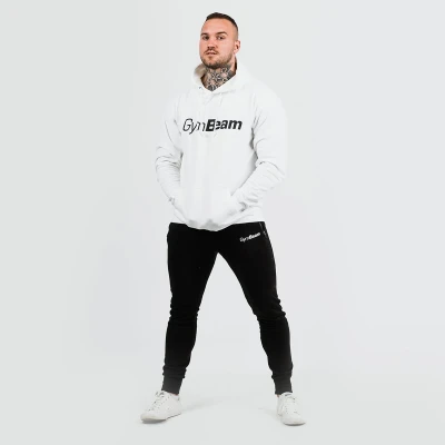 GymBeam Mikina PRO Hoodie White