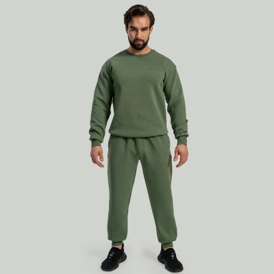 GymBeam STRIX Mikina Relaxed Cedar Green