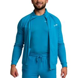 GymBeam Mikina se zipem Limitless Aquamarine