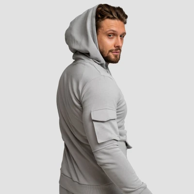 GymBeam Mikina TRN Hoodie Grey