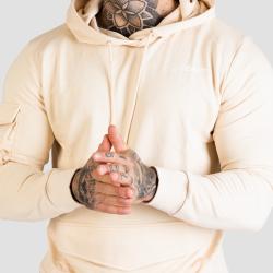 GymBeam Mikina TRN Hoodie Sand