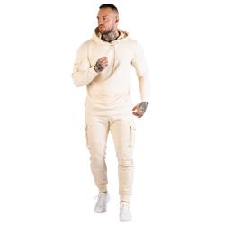 GymBeam Mikina TRN Hoodie Sand POUZE M - pískově hnědá (VÝPRODEJ)
