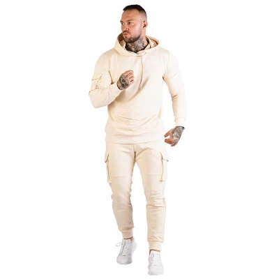 GymBeam Mikina TRN Hoodie Sand POUZE M - pískově hnědá (VÝPRODEJ)