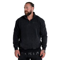 GymBeam STRIX Mikina Washed Washed Black