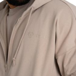 GymBeam STRIX Mikina Zip Taupe
