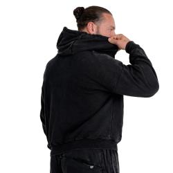 GymBeam STRIX Mikina Zip Washed Black
