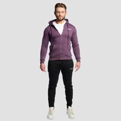 GymBeam Zipper Hoodie Obsidian pánská mikina se zipem