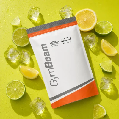 GymBeam Mikronizovaný kreatin monohydrát (100% Creapure) 250 g POUZE citrón limetka (VÝPRODEJ)