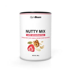 GymBeam Nutty Mix s jahodami 300 g GymBeam Nutty Mix s jahodami 300 g