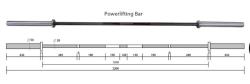 GymBeam Olympijská tyč LIFTER 20 kg