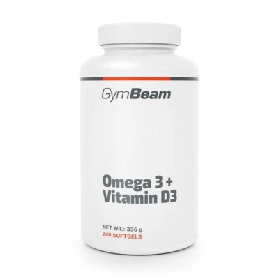GymBeam Omega 3 + Vitamin D3 240 kaps.