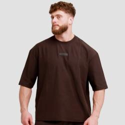 GymBeam Oversized Unstoppable Tričko Brown GymBeam Oversized Unstoppable Tričko Brown