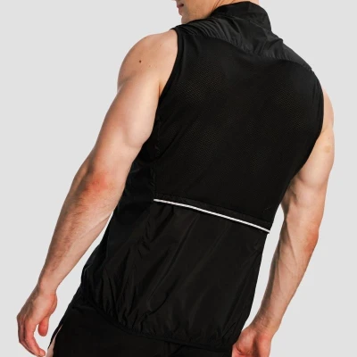 GymBeam Pánská běžecká vesta Pulse X Black
