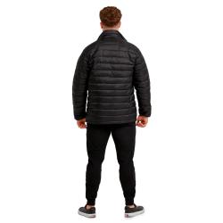GymBeam Pánská bunda Puffer Black/Orange