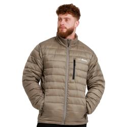 GymBeam Pánská bunda Puffer Vetiver/Black