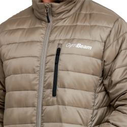 GymBeam Pánská bunda Puffer Vetiver/Black