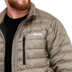 GymBeam Pánská bunda Puffer Vetiver/Black