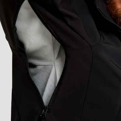 GymBeam Pánská bunda Softshell Black POUZE L (VÝPRODEJ)