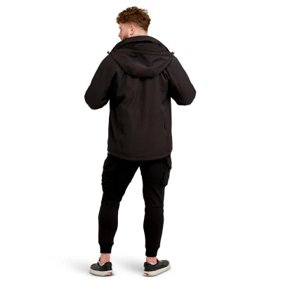 GymBeam Pánská bunda Softshell Black POUZE L (VÝPRODEJ)