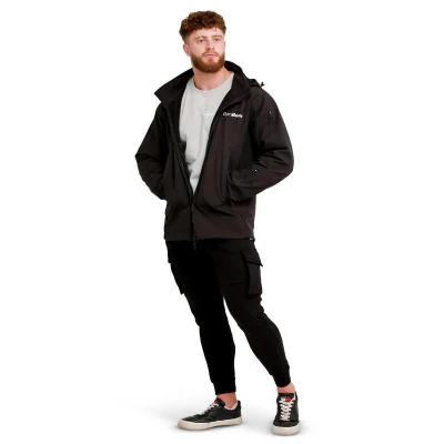 GymBeam Pánská bunda Softshell Black POUZE XL (VÝPRODEJ)