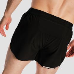 GymBeam Pánske bežecké šortky Pulse X Black