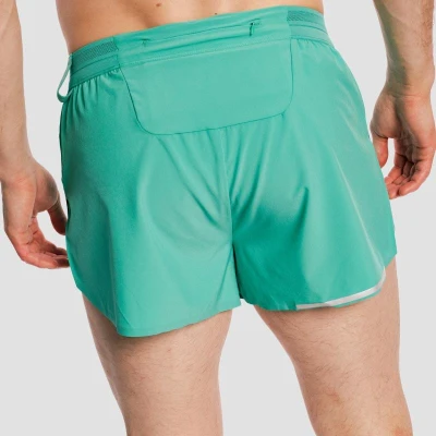 GymBeam Pánské běžecké šortky Pulse X Green