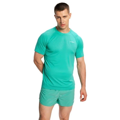 GymBeam Pulse X Green pánské běžecké triko