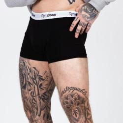 GymBeam Pánské boxerky Essentials 3Pack Black POUZE XL - černá (VÝPRODEJ)