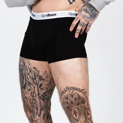 GymBeam Pánské boxerky Essentials 3Pack Black POUZE XXL (VÝPRODEJ)