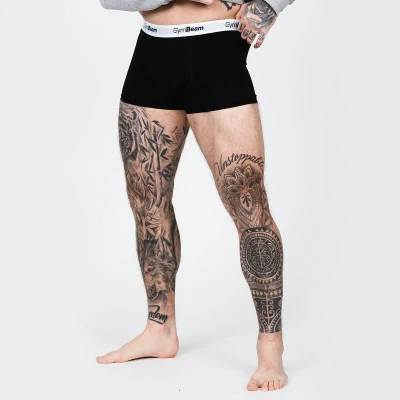 GymBeam Pánské boxerky Essentials 3Pack Black POUZE XXL (VÝPRODEJ)