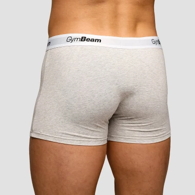 GymBeam Pánské boxerky Essentials 3Pack Grey