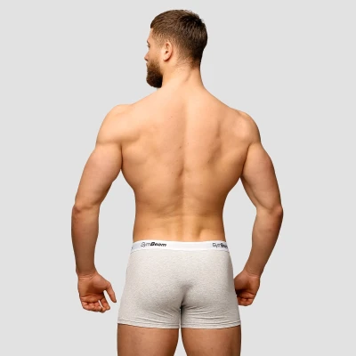 GymBeam Pánské boxerky Essentials 3Pack Grey