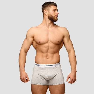 GymBeam Pánské boxerky Essentials 3Pack Grey