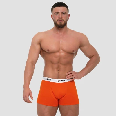 GymBeam Pánske boxerky Essentials 3Pack Orange
