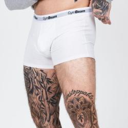 GymBeam Pánské boxerky Essentials 3Pack White POUZE XL (VÝPRODEJ)